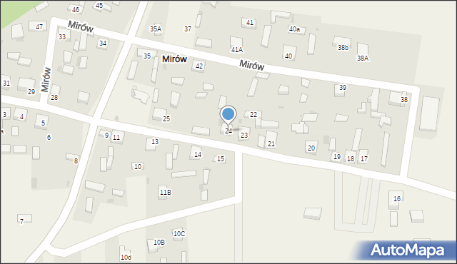 Mirów, Mirów, 24, mapa Mirów