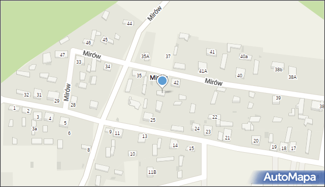 Mirów, Mirów, 35A, mapa Mirów