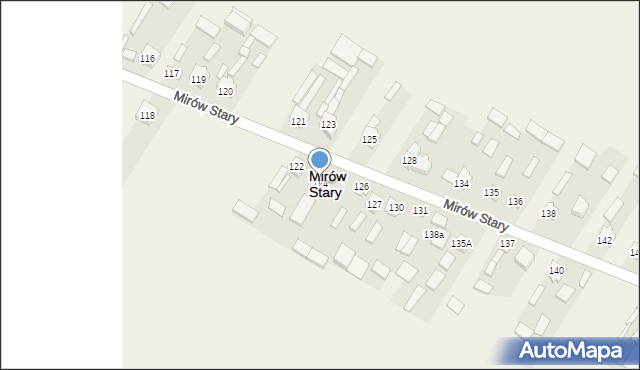 Mirów Stary, Mirów Stary, 124, mapa Mirów Stary