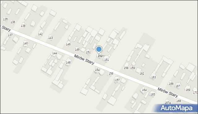 Mirów Stary, Mirów Stary, 153, mapa Mirów Stary