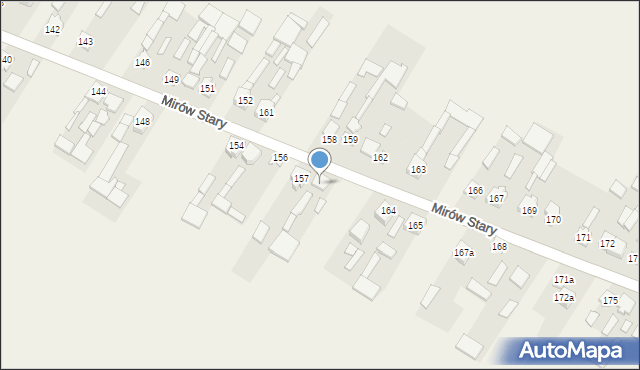 Mirów Stary, Mirów Stary, 160, mapa Mirów Stary