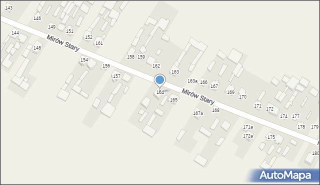 Mirów Stary, Mirów Stary, 164, mapa Mirów Stary