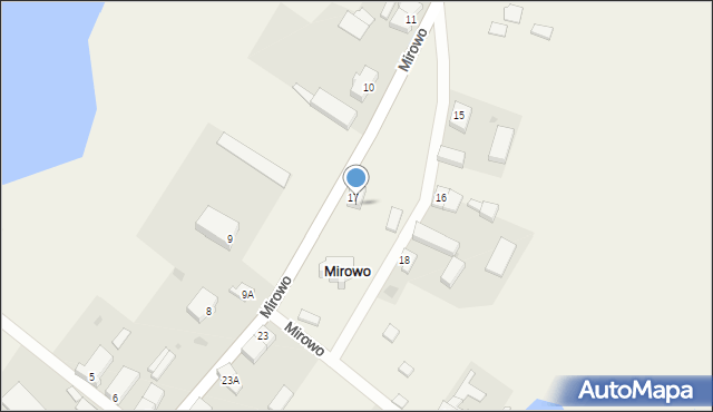 Mirowo, Mirowo, 17A, mapa Mirowo