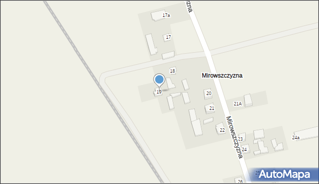 Mirowszczyzna, Mirowszczyzna, 19, mapa Mirowszczyzna