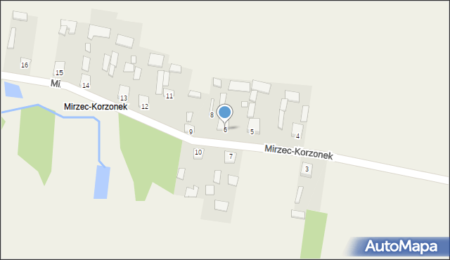 Mirzec, Mirzec-Korzonek, 6, mapa Mirzec