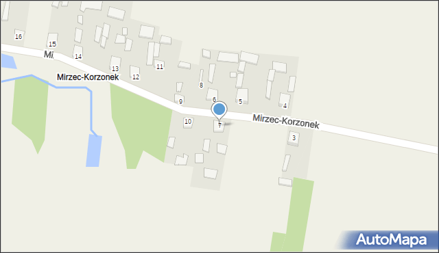 Mirzec, Mirzec-Korzonek, 7, mapa Mirzec