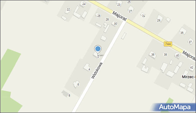 Mirzec, Mirzec-Majorat, 16A, mapa Mirzec
