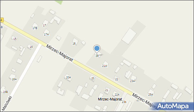 Mirzec, Mirzec-Majorat, 19, mapa Mirzec