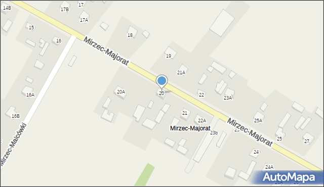 Mirzec, Mirzec-Majorat, 20, mapa Mirzec