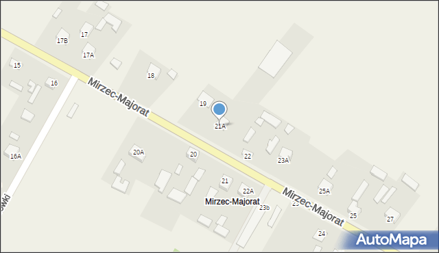 Mirzec, Mirzec-Majorat, 21A, mapa Mirzec