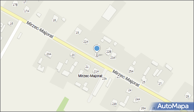 Mirzec, Mirzec-Majorat, 22, mapa Mirzec