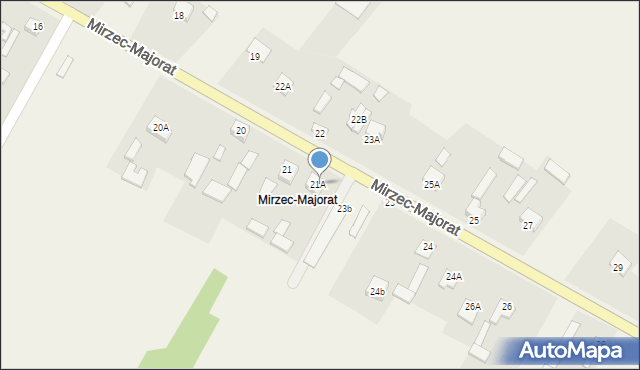 Mirzec, Mirzec-Majorat, 22A, mapa Mirzec