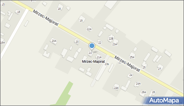 Mirzec, Mirzec-Majorat, 22B, mapa Mirzec