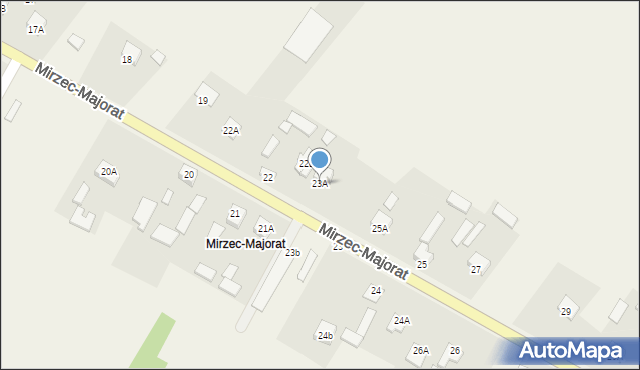 Mirzec, Mirzec-Majorat, 23A, mapa Mirzec