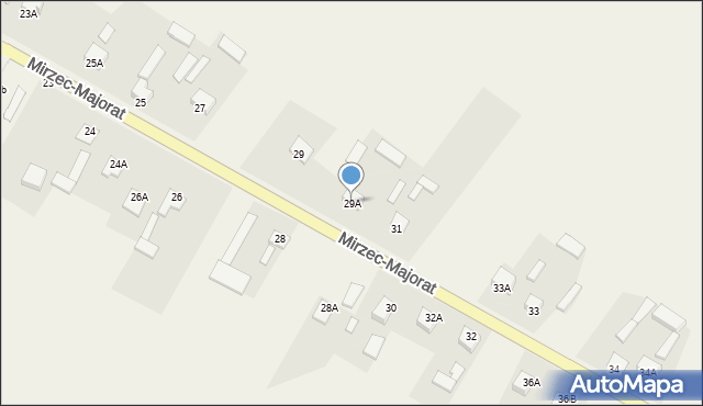 Mirzec, Mirzec-Majorat, 29A, mapa Mirzec
