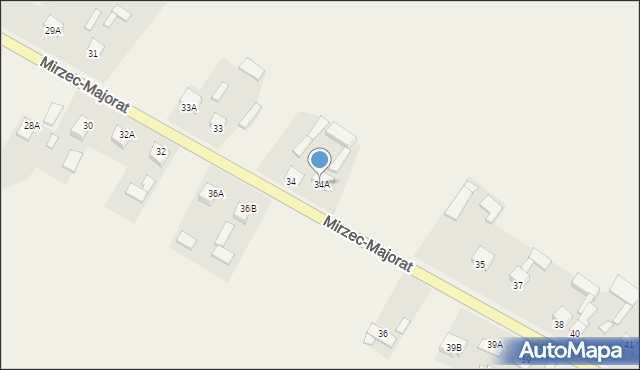 Mirzec, Mirzec-Majorat, 34A, mapa Mirzec