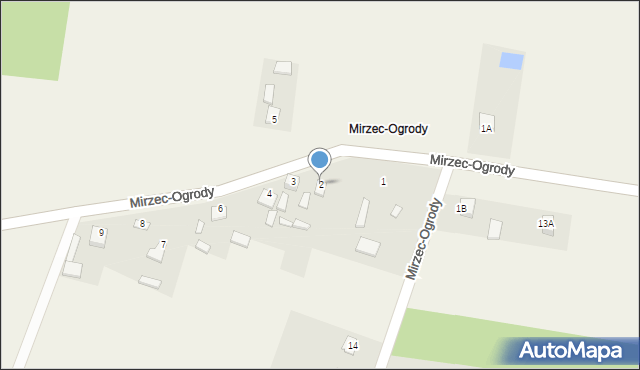 Mirzec, Mirzec-Ogrody, 2, mapa Mirzec