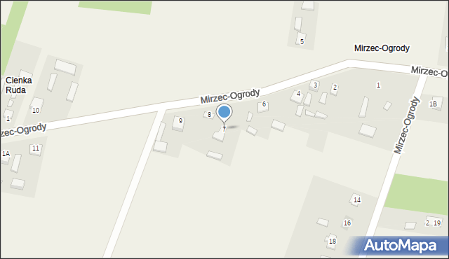 Mirzec, Mirzec-Ogrody, 7, mapa Mirzec