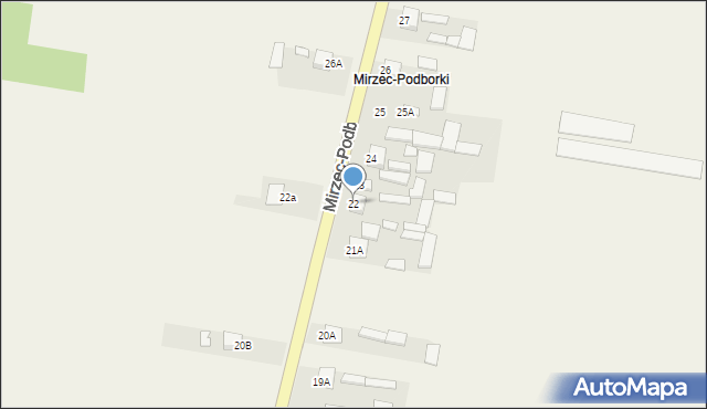 Mirzec, Mirzec-Podborki, 22, mapa Mirzec