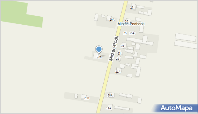 Mirzec, Mirzec-Podborki, 22a, mapa Mirzec