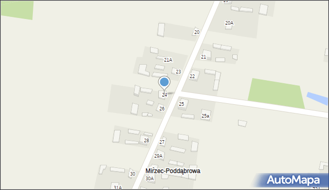 Mirzec, Mirzec-Poddąbrowa, 24, mapa Mirzec