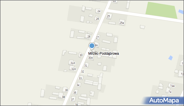 Mirzec, Mirzec-Poddąbrowa, 29, mapa Mirzec