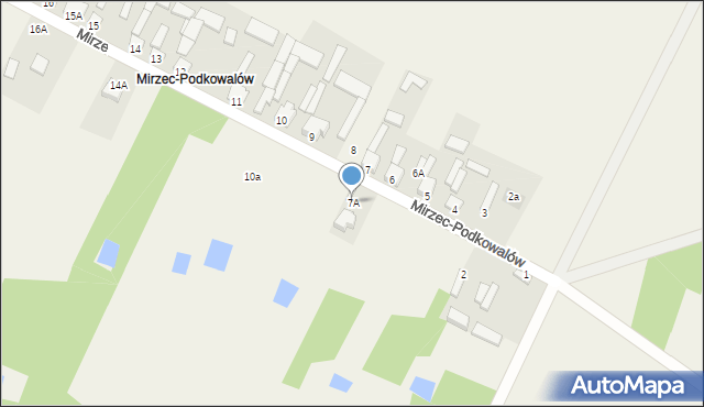 Mirzec, Mirzec-Podkowalów, 7A, mapa Mirzec