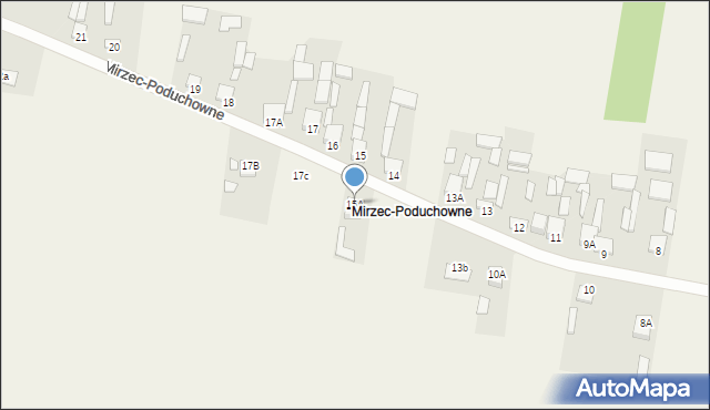 Mirzec, Mirzec-Poduchowne, 15A, mapa Mirzec