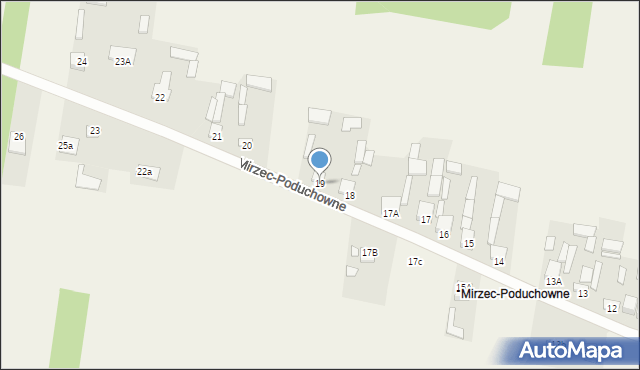 Mirzec, Mirzec-Poduchowne, 19, mapa Mirzec