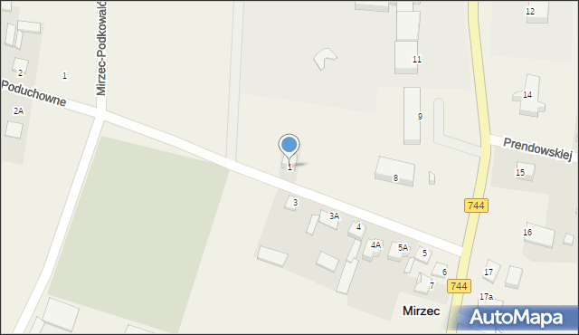 Mirzec, Mirzec Stary, 1, mapa Mirzec