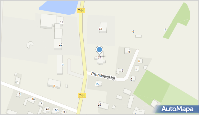 Mirzec, Mirzec Stary, 14, mapa Mirzec