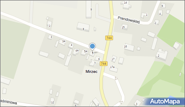 Mirzec, Mirzec Stary, 5, mapa Mirzec