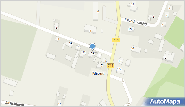 Mirzec, Mirzec Stary, 5A, mapa Mirzec