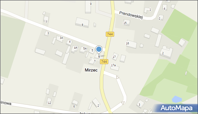 Mirzec, Mirzec Stary, 6, mapa Mirzec