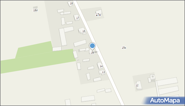 Mistrzewice, Mistrzewice, 15, mapa Mistrzewice