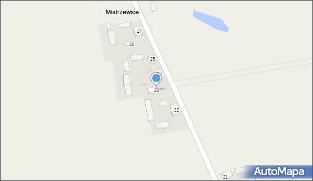 Mistrzewice, Mistrzewice, 23, mapa Mistrzewice