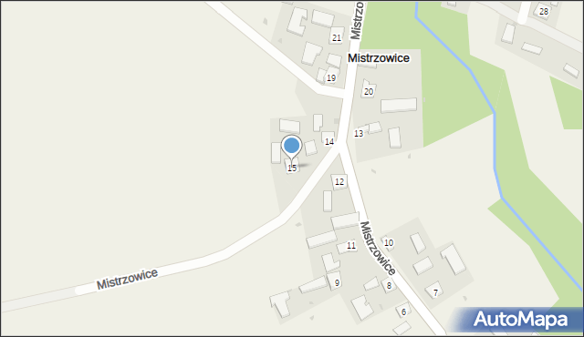 Mistrzowice, Mistrzowice, 15, mapa Mistrzowice