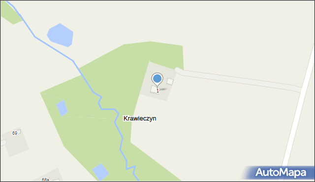 Miszewko, Miszewko, 1, mapa Miszewko