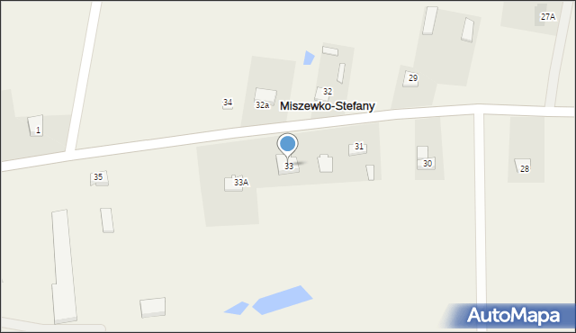 Miszewko-Stefany, Miszewko-Stefany, 33, mapa Miszewko-Stefany
