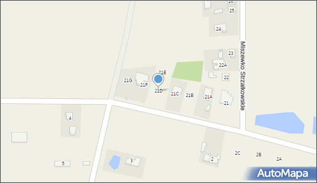 Miszewko Strzałkowskie, Miszewko Strzałkowskie, 21D, mapa Miszewko Strzałkowskie