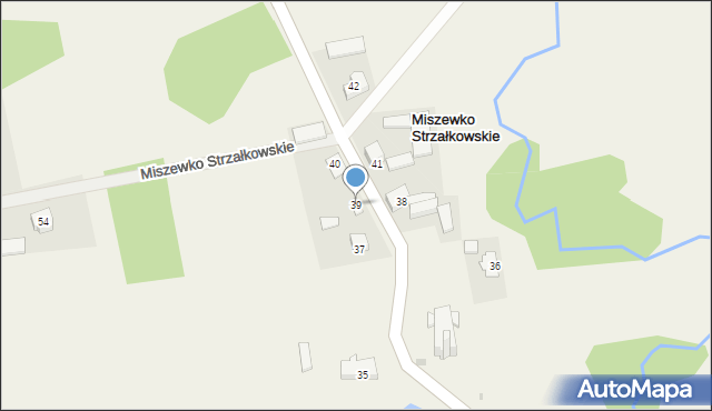 Miszewko Strzałkowskie, Miszewko Strzałkowskie, 39, mapa Miszewko Strzałkowskie