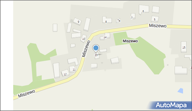 Miszewo, Miszewo, 13, mapa Miszewo