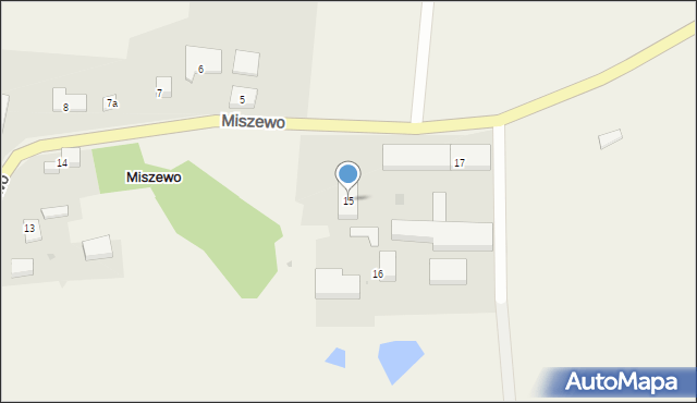 Miszewo, Miszewo, 15, mapa Miszewo