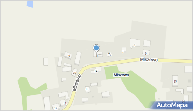 Miszewo, Miszewo, 8, mapa Miszewo