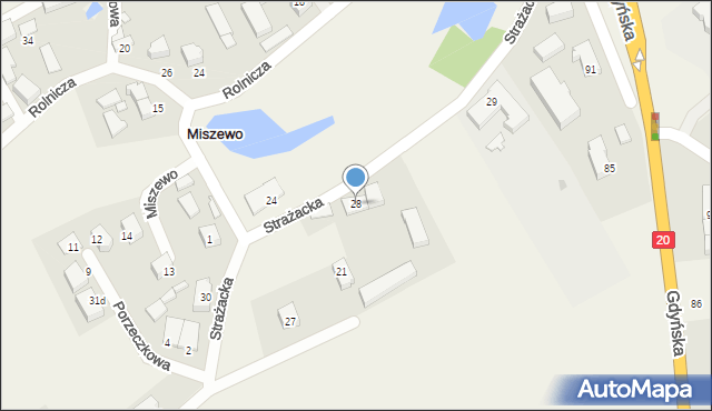 Miszewo, Miszewo, 28, mapa Miszewo