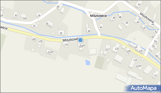 Miszkowice, Miszkowice, 123, mapa Miszkowice