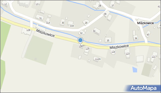 Miszkowice, Miszkowice, 126, mapa Miszkowice