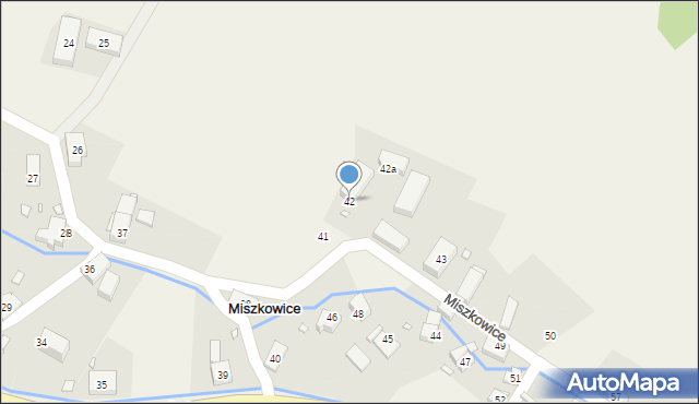 Miszkowice, Miszkowice, 42, mapa Miszkowice