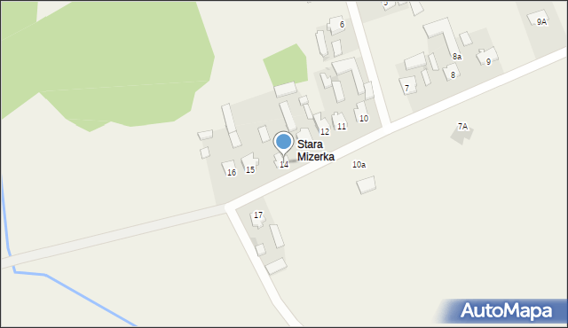 Mizerka, Mizerka, 14, mapa Mizerka