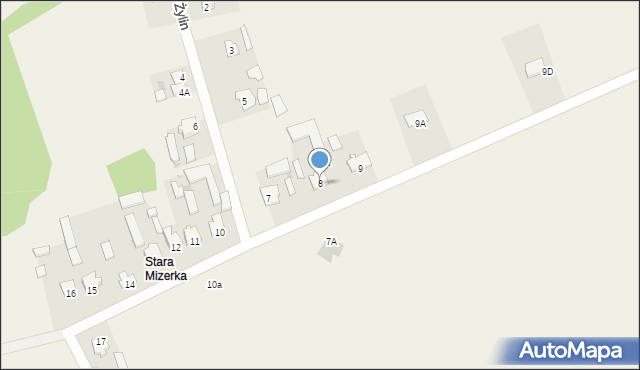 Mizerka, Mizerka, 8, mapa Mizerka